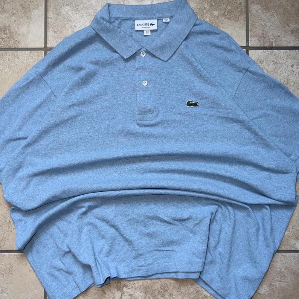 Lacoste Red Short Sleeve Polo Shirt - Size 3XL (8 in French Sizing)